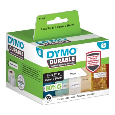 DYMO LabelWriter™ Dayanıklı Endüstriyel Etiketler