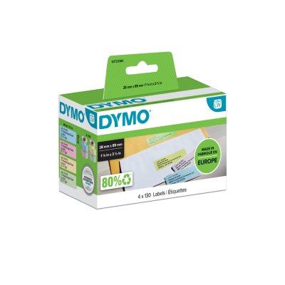 DYMO LabelWriter™ Karışık renkli 520 etiket/pk