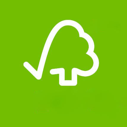A Forest Stewardship Council logo.